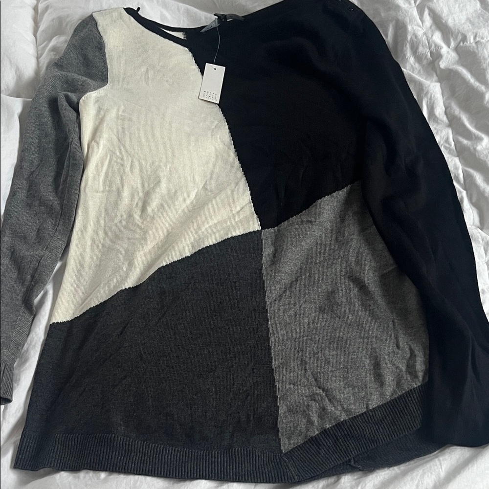NWT White House Black Market Color Block Tunic